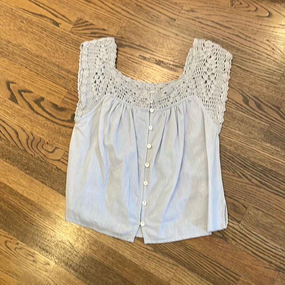 Gray cotton top